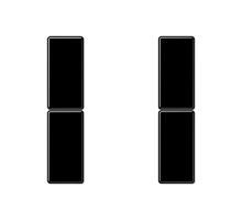 комплект накладок 2гр черный  A502TSASW  Jung