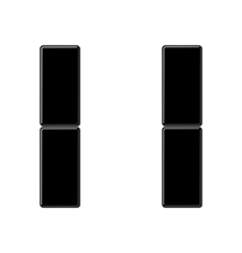 комплект накладок 2гр черный  A502TSASW  Jung