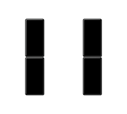 комплект накладок 2гр черный  A502TSASW  Jung