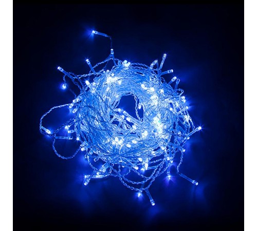 Гирлянда-занавес 230V 480 LED 3*3м, синий, IP44 , сетевой шнур 3м в комплекте, CL24  41628  FERON