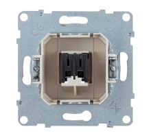 SUNO Аудиорозетка с пружинными зажимами одиночная. Цвет "Слоновая кость"  721292  Legrand