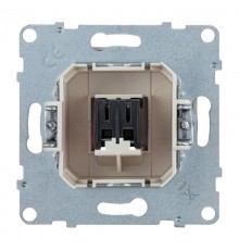 SUNO Аудиорозетка с пружинными зажимами одиночная. Цвет "Слоновая кость"  721292  Legrand