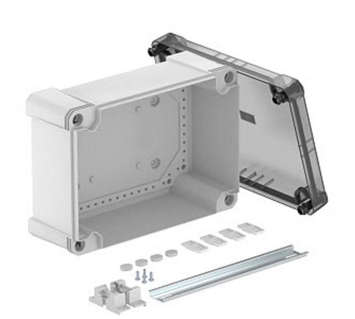 Распределительная коробка X25C, IP 67, 286x202x126 мм,сплошная стенка, прозрачная крышка, DIN-рейка  2005572  OBO Bettermann