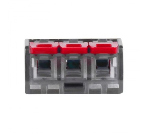 Клемма СМК 221-413 3 отверстия 0.2-4.0 мм2 (4шт.) EKF PROxima  plc-smk-221-413r  EKF