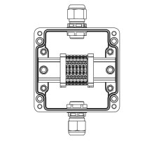 Взрывозащищенная клеммная коробка из полиэстера TBE-P-03-(6xCBC.2)-1xPABMP(A)-1xPABMP(C)1Ex e IIC Т5 Gb / Ex tb IIIC T95°C Db IP66  1231.031.22.121S 