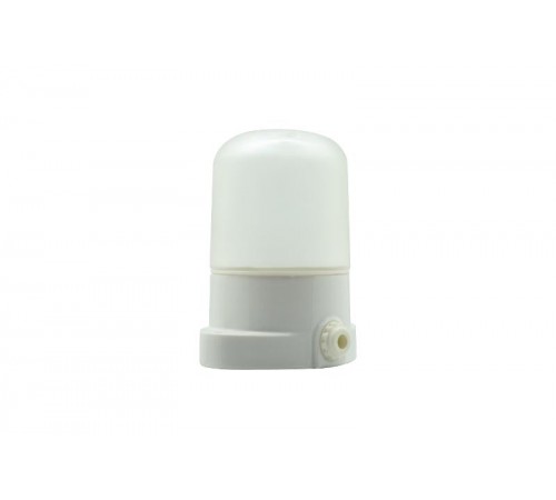 Светильник  НББ 02-60-001 для бани керамика/стекло прямой IP54 E27 max 60Вт 135х110х85 белый  Б0064005  ЭРА