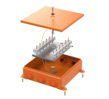 Коробка металлическая огнестойкая 70-0390-FR10.0-24 E15-E120 RAL2004 200x200x65 (4 шт/кор)  70-0390-2004-FR10.0-24  Промрукав