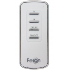 Выключатель дистанционный 230V 1000W TM72 2-х канальный 30м с пультом управления, белый  23262  FERON