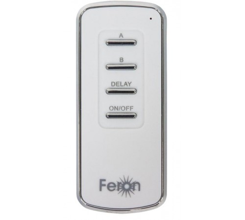 Выключатель дистанционный 230V 1000W TM72 2-х канальный 30м с пультом управления, белый  23262  FERON