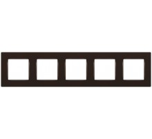 Рамка для розеток и выключателей  Серия 12 12-5205-13 на 5 постов, Классик, бронза  Б0067793  ЭРА