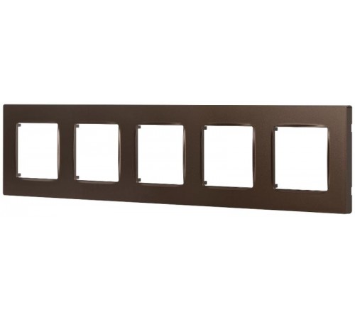 Рамка для розеток и выключателей  Серия 12 12-5205-13 на 5 постов, Классик, бронза  Б0067793  ЭРА