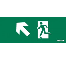 Пиктограмма (Наклейка) Фигура / Стрелка Влево Вверх для аварийно-эвакуационного светильника IP20  V1-R0-70354-21A01-2017  VARTON