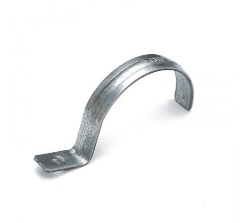 Скоба металлическая однолапковая усиленная противопожарная СМОУ d60-63 мм отв. d 6,5 мм (50шт/350шт уп/кор)  PR13.02431  Промрукав