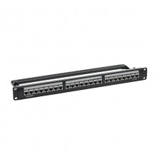 Патч-панель 19",1U,CAT5E, 24 модуля RJ45, экранированная  RN5PPF24  DKC