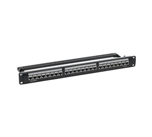 Патч-панель 19",1U,CAT5E, 24 модуля RJ45, экранированная  RN5PPF24  DKC