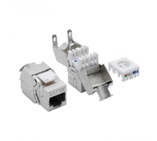 Патч-панель 19",1U,CAT5E, 24 модуля RJ45, экранированная  RN5PPF24  DKC