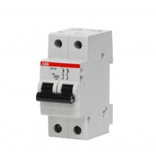 Выключатель автоматический двухполюсный SH202 6А C 6кА (SH202 C 6)  2CDS212001R0064  ABB