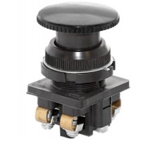 КЕ-191 У2 исп.1, черный, 2з, гриб без фиксации, IP54, 10А, 660В, выключатель кнопочный  (ЭТ)  ET512912  Электротехник