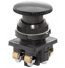 КЕ-191 У2 исп.1, черный, 2з, гриб без фиксации, IP54, 10А, 660В, выключатель кнопочный  (ЭТ)  ET512912  Электротехник