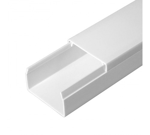 Кабель-канал белый 40х25 (24 м/уп) 2-й замок в п/э  PR03.0053  Промрукав