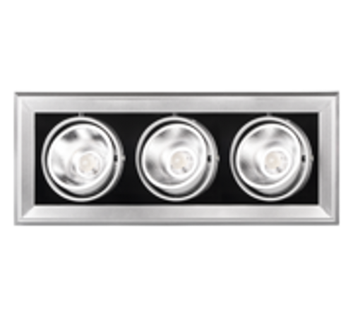 Светильник светодиодный встраиваемый карданный LED PSP-S 313 3x9W 4000K 24° GREY IP40  .5027183  Jazzway