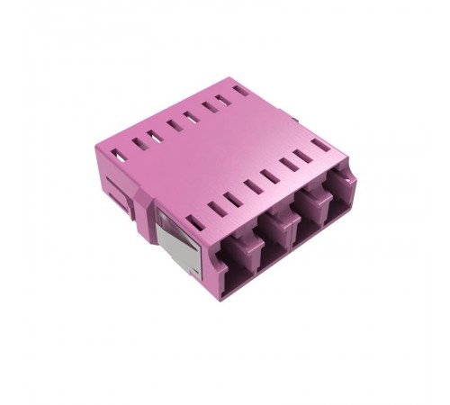 Адаптер LC/UPC-Quad, Senior/Senior, SC-Duplex footprint, OM4, пурпурный  RNFA54QLC  DKC