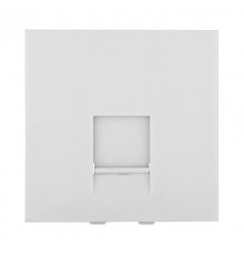 Накладка для розетки телефонной, компьютерной RJ, 45х45 мм (белый) LK45  853204  Ecoplast