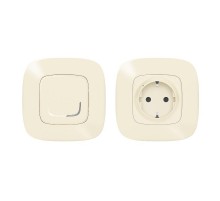 Пакет для управления быт. электроприборами Valena Allure (розетка Умн. с/з 16А 230В+Умн. беспроводн. 1-кл. выкл.) сл. кость Netatmo  752654  Legrand