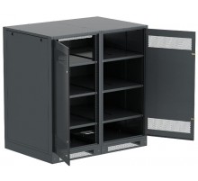 ITK LINEA B Шкаф (пустой) 1450х1400мм дверь двуст. мет. чер.  LB05-14H49-2M  ITK