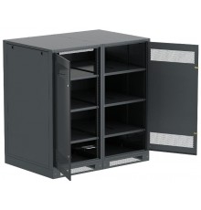 ITK LINEA B Шкаф (пустой) 1450х1400мм дверь двуст. мет. чер.  LB05-14H49-2M  ITK