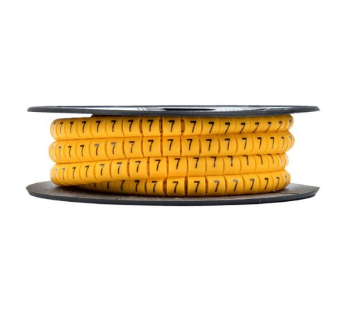 Маркер-кабельный 4,0кв.мм "7" (500шт.) (ЕС-2) EKF PROxima  plc-KM-4-7  EKF