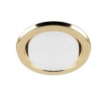 Светильник потолочный встраиваемый под лампу GX53 DL5042 15W 230V GX53, "круг", без лампы, золото  29749  FERON