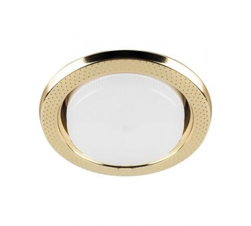 Светильник потолочный встраиваемый под лампу GX53 DL5042 15W 230V GX53, "круг", без лампы, золото  29749  FERON