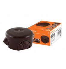 Коробка распаячная фарфоровая D7,8х4,5см "ЭКО" бук  SQ2802-0013  TDM