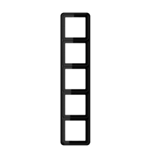 Рамка для вертикальной и горизонтальной установки, 5-кратная; черная  CD585SW  Jung