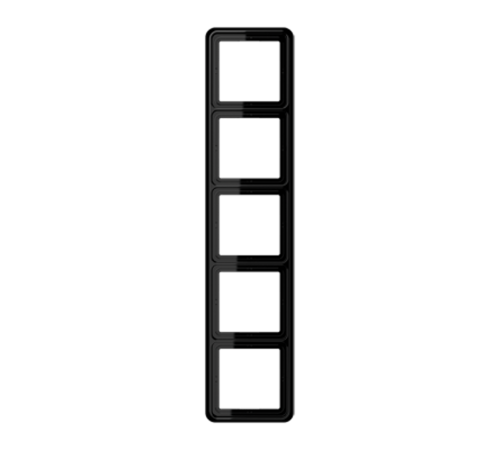 Рамка для вертикальной и горизонтальной установки, 5-кратная; черная  CD585SW  Jung
