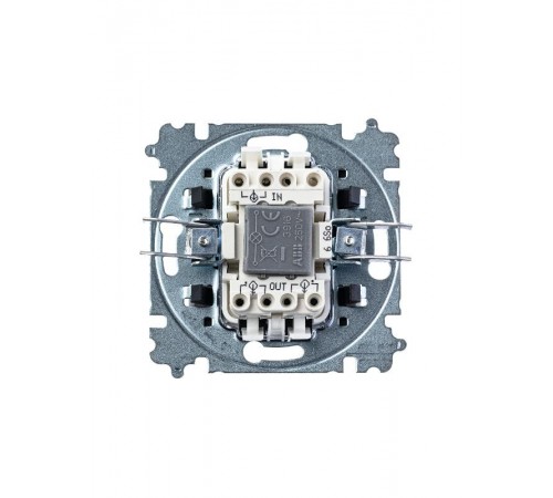 ABB Levit Слоновая кость / белый Переключатель 1-кл. с подсветкой ориентационная  3559H-A06446 17W  2CHH590646A6017  ABB