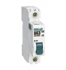 Выключатель автоматический  однополюсный ВА-101 63А D 4,5кА  11108DEK  DEKraft