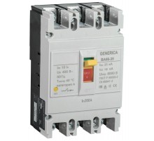 Выключатель автоматический ВА66-35 3Р 200А 25кА  SAV30-3-0200-G  GENERICA