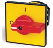 Желтая площадка и красн. ручка, 48х48, отв. 22 мм  AZ5801-1  DKC