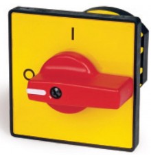 Желт.площадка и красн.ручка, 48х48, на винты  AZ0201  DKC