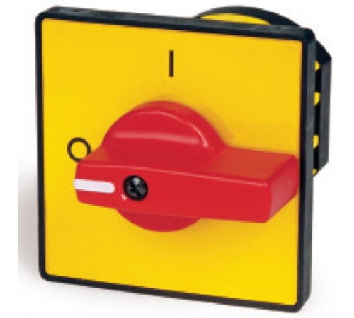 Желтая площадка и красн. ручка, 48х48, отв. 22 мм  AZ5801-1  DKC