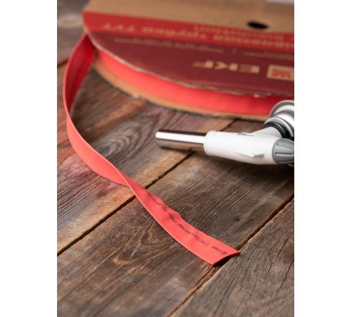 Термоусаживаемая трубка ТУТ нг 18/9 красная рулон PROxima  tut-18-r  EKF