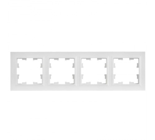 BRITE Рамка 4-местная РУ-4-БрАБ арктический белый   BR-M42-K91  IEK