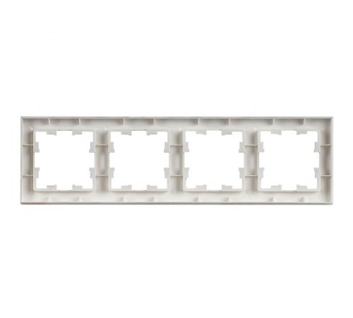 BRITE Рамка 4-местная РУ-4-БрАБ арктический белый   BR-M42-K91  IEK