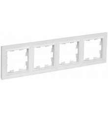 BRITE Рамка 4-местная РУ-4-БрАБ арктический белый   BR-M42-K91  IEK