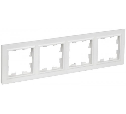 BRITE Рамка 4-местная РУ-4-БрАБ арктический белый   BR-M42-K91  IEK