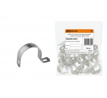 Скоба металлическая однолапковая СМО с внутр. d 8-9 мм (100шт)  SQ0409-0001  TDM