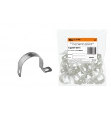 Скоба металлическая однолапковая СМО с внутр. d 8-9 мм (100шт)  SQ0409-0001  TDM