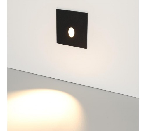 Светильник LT-GAP-S70x70-3W Warm3000 (BK, 30deg, 230V) (Arlight, IP65 Металл, 3 года)  031167  Arlight